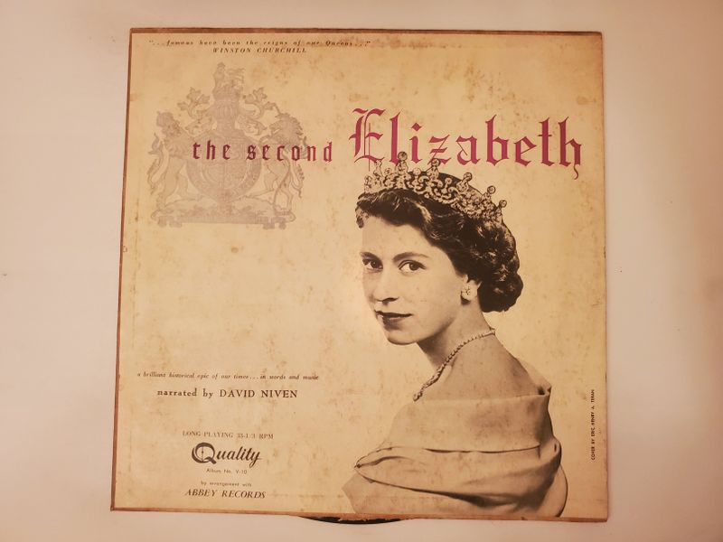 David Niven (narrator) The Second Elizabeth vinyl record